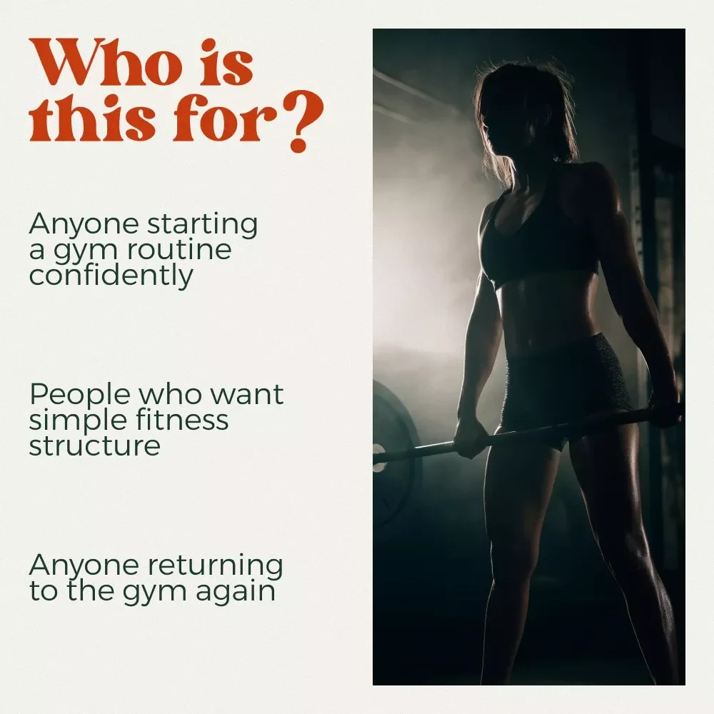 Kickstart Gym Routine Checklist to Crush It Step-by-Step – Beginner-Friendly Basic Gym Routine Planner, Printable Fitness Checklist, Simple Workout Organization Guide