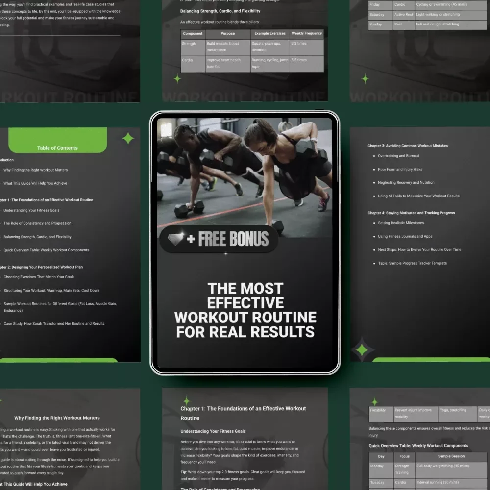 The Most Effective Workout Routine for Real Results | most effective workout routine Guide, Fitness Plan, Training Blueprint, Digital Download