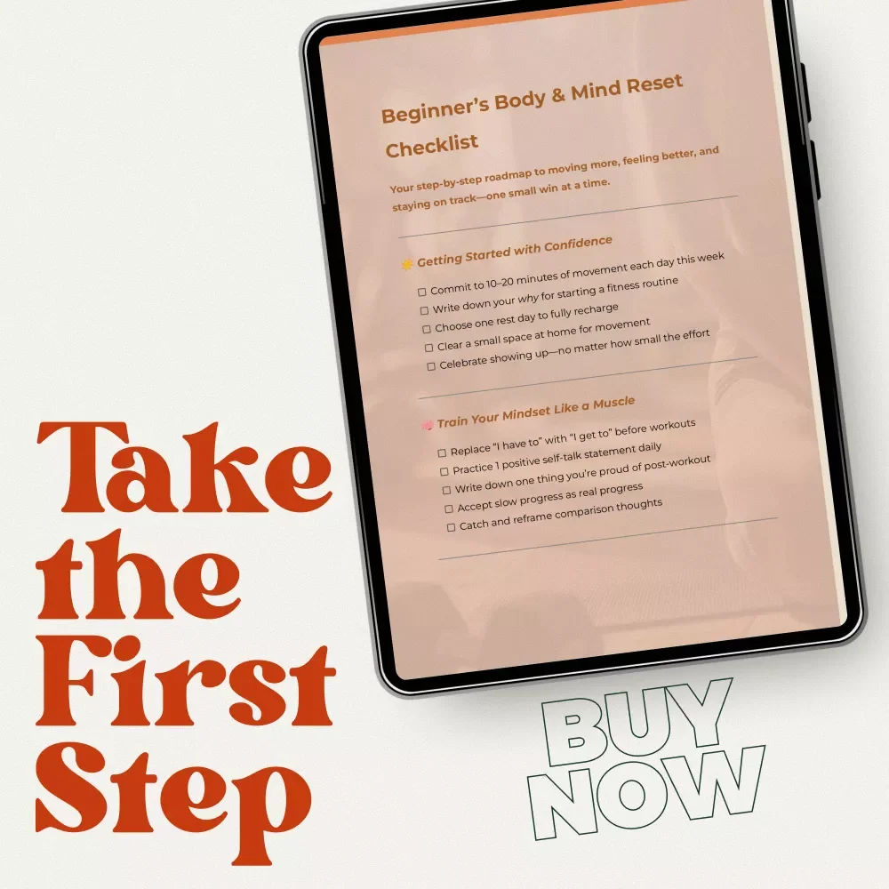 Beginner’s Body & Mind Reset Checklist – Easy Beginners Exercise Routine for Confidence, Consistency & Lasting Motivation