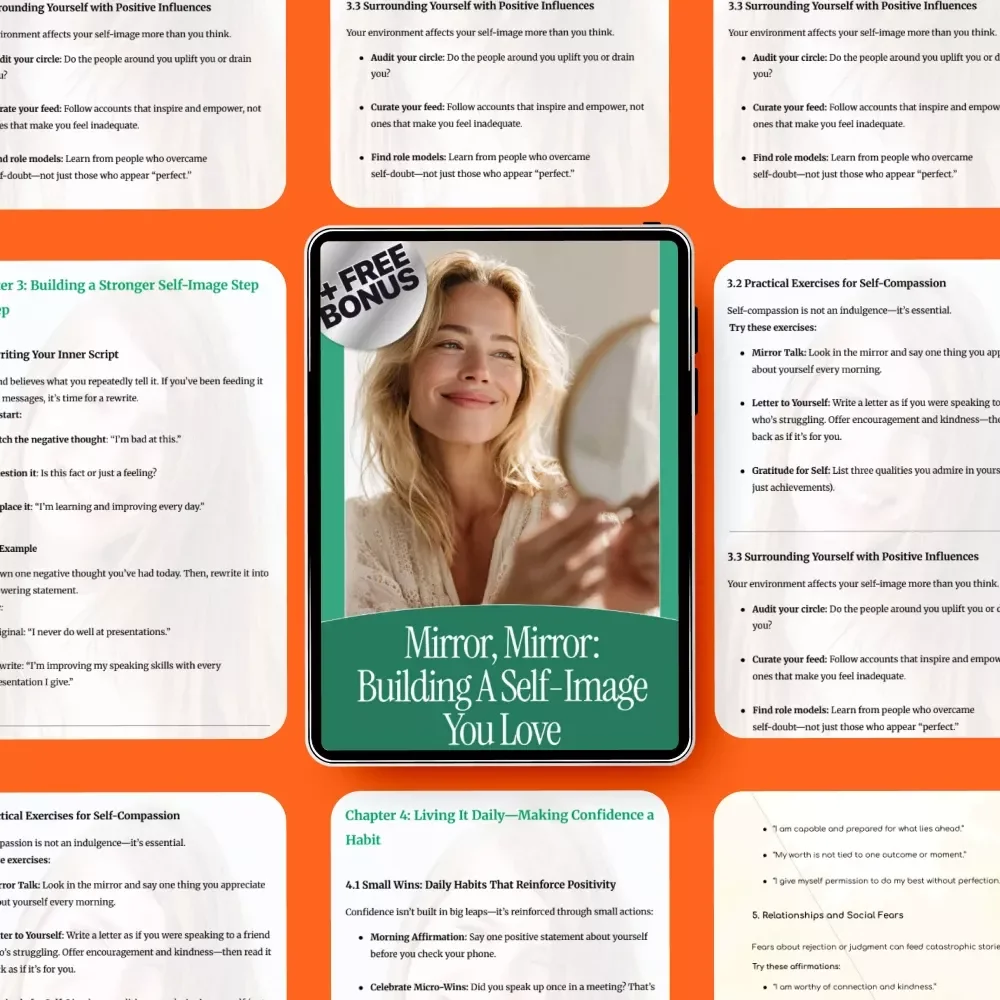 Mirror, Mirror: Building a Self-Image You Love | Personal Growth Guide for Women & Teens | Digital Download for Boosting Confidence and Learning how to build a healthy self-image