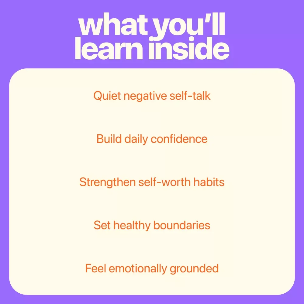 The Worth Within: A Practical Guide to Building Self-Esteem and Embracing Your True Value | Self Love Ebook | How to Improve Self Esteem and Self Worth Guide