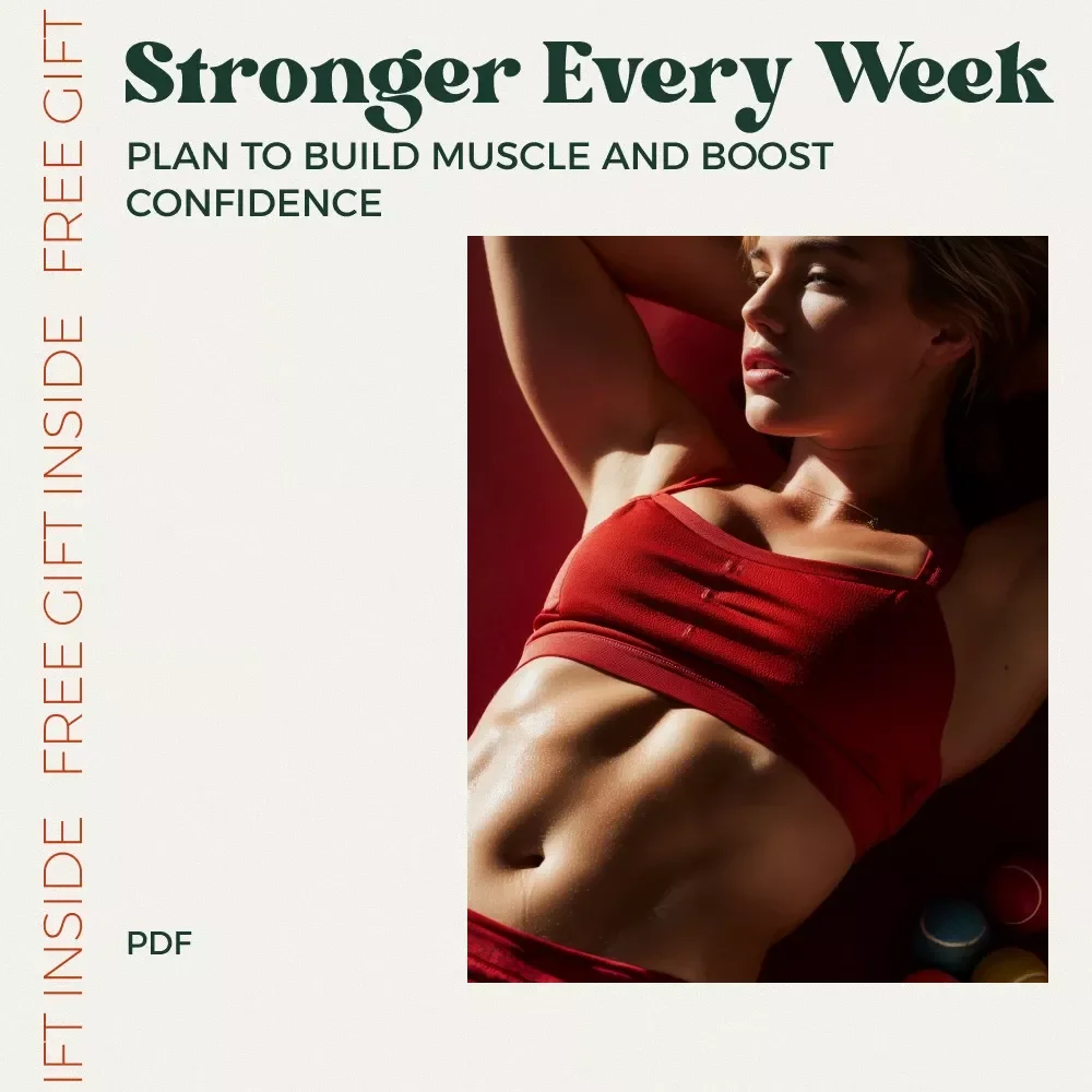 Stronger Every Week Plan to Build Muscle and Boost Confidence – Weekly Strength Training Routine Guide for Beginners & Busy Adults, Simple Muscle Building Plan, Confidence & Energy Boost Digital Download