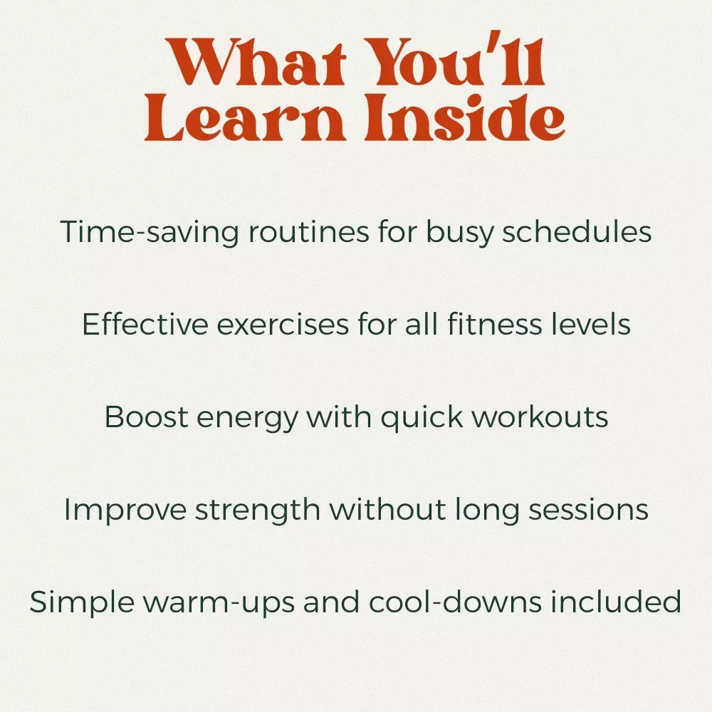 Your Ultimate Quick Workout Routine for Busy Lives: The eBook for Fast Fitness Success