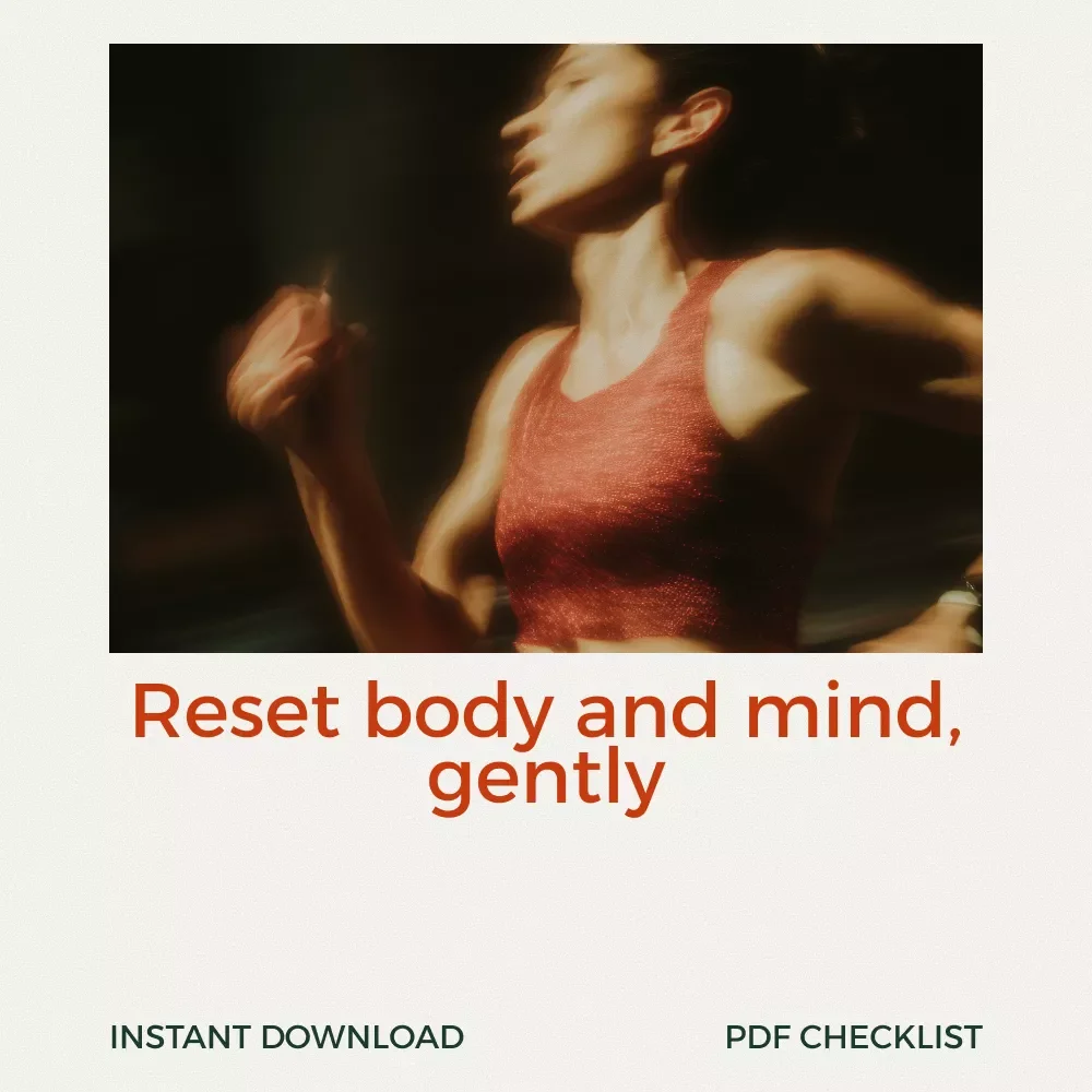 Beginner’s Body & Mind Reset Checklist – Easy Beginners Exercise Routine for Confidence, Consistency & Lasting Motivation