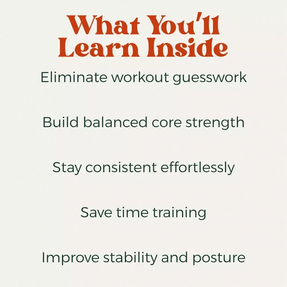 Your Ultimate Core Workout Checklist | Printable Core Workout Routine Planner, Abs & Stability Training Guide, Digital Fitness Download