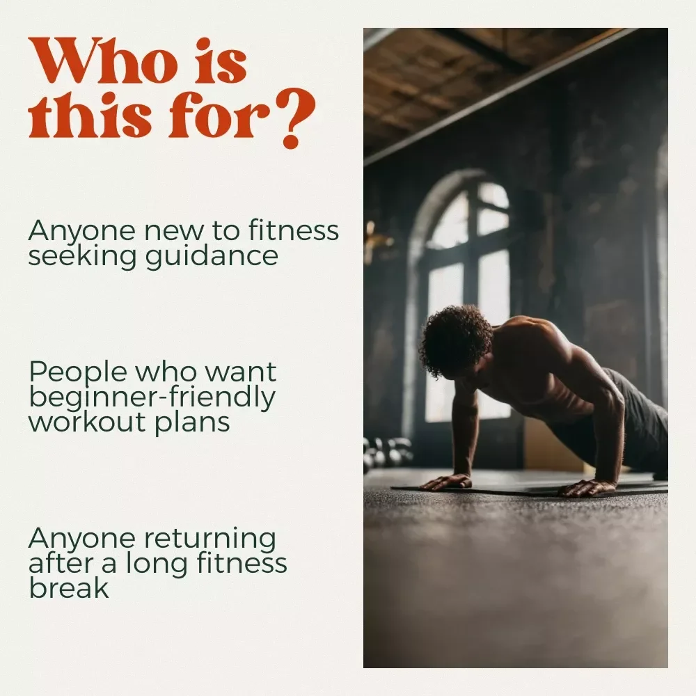 The Ultimate Beginner’s Guide to Getting Fit Without Feeling Lost – Step-by-Step Fitness eBook for Beginners | Build Confidence, Find the Best Starter Workout Routine & Create a Simple Weekly Plan
