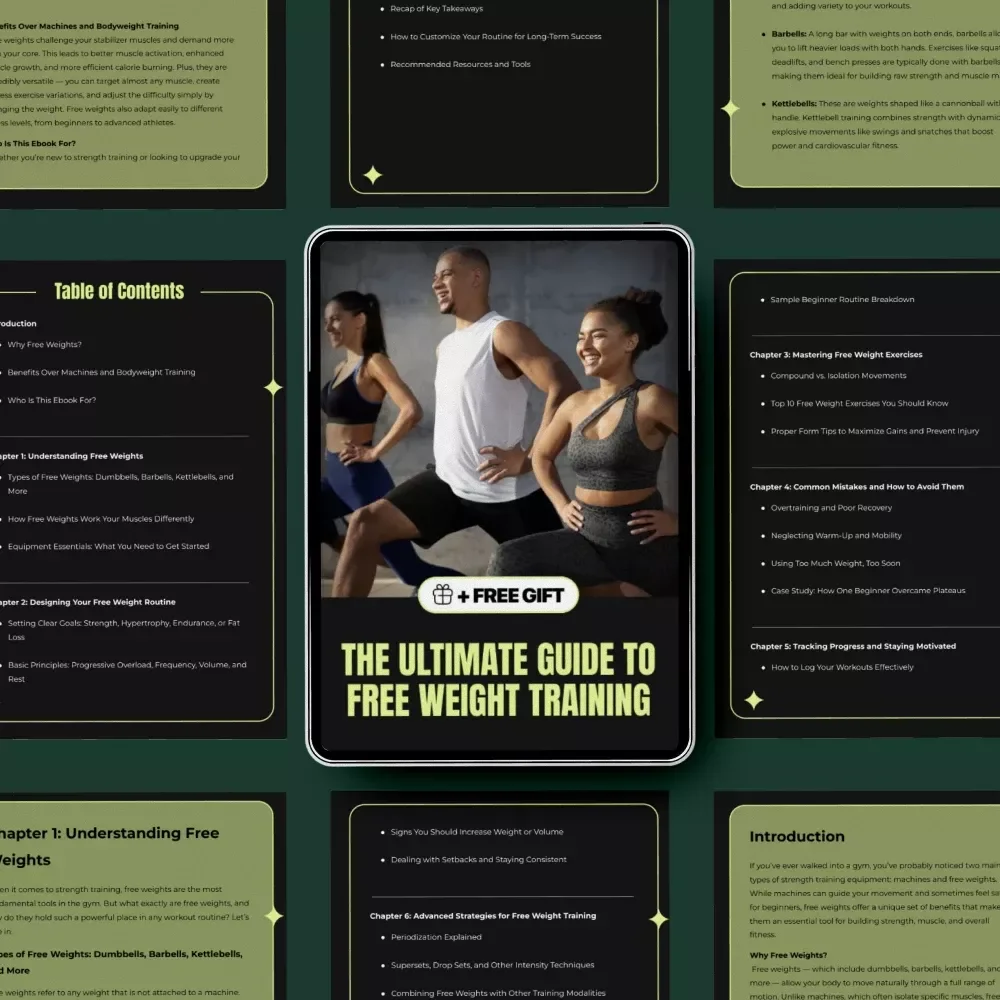 The Ultimate Guide to Free Weight Training: Your Complete eBook for Building Strength and Muscle with Free Weights