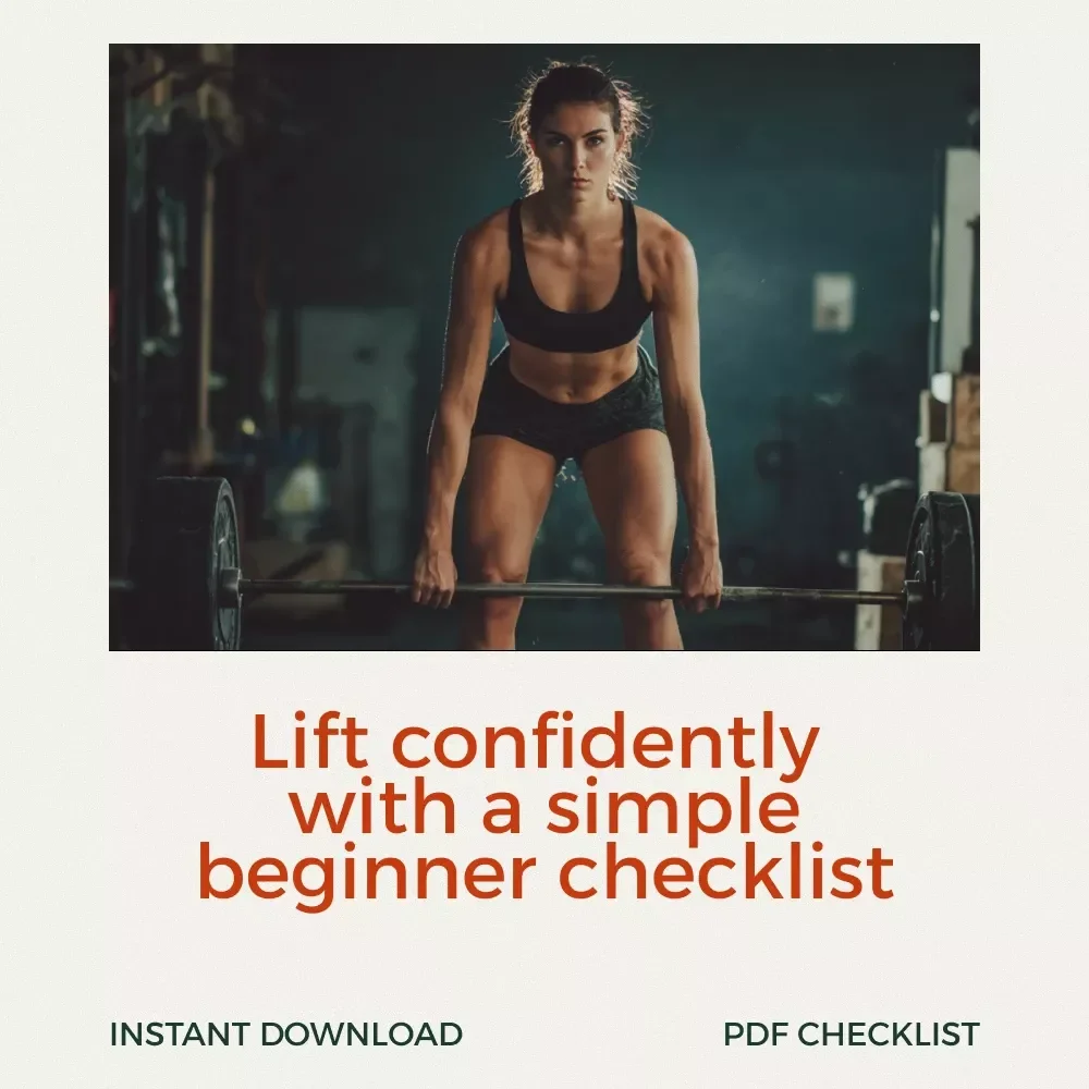 The Beginner’s Lifting Checklist for Women | Weight Lifting Routine for Beginners Female | Printable Strength Training Starter Guide