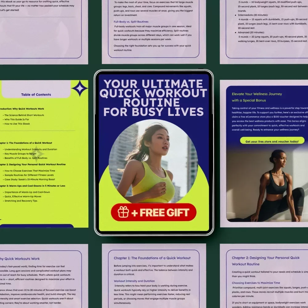 Your Ultimate Quick Workout Routine for Busy Lives: The eBook for Fast Fitness Success