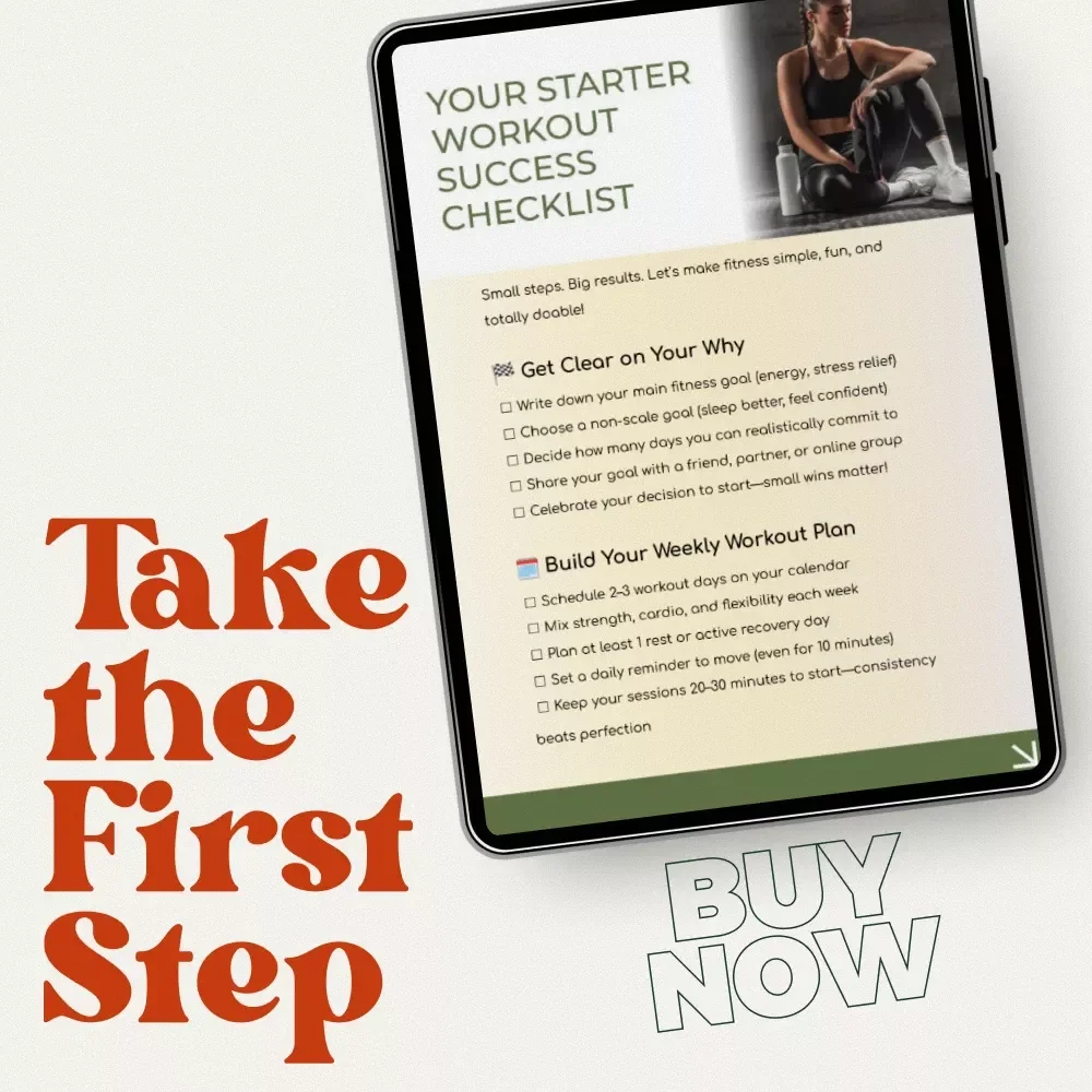 Your Starter Workout Success Checklist – Best Starter Workout Routine Planner, Printable Fitness Guide & Weekly Workout Tracker