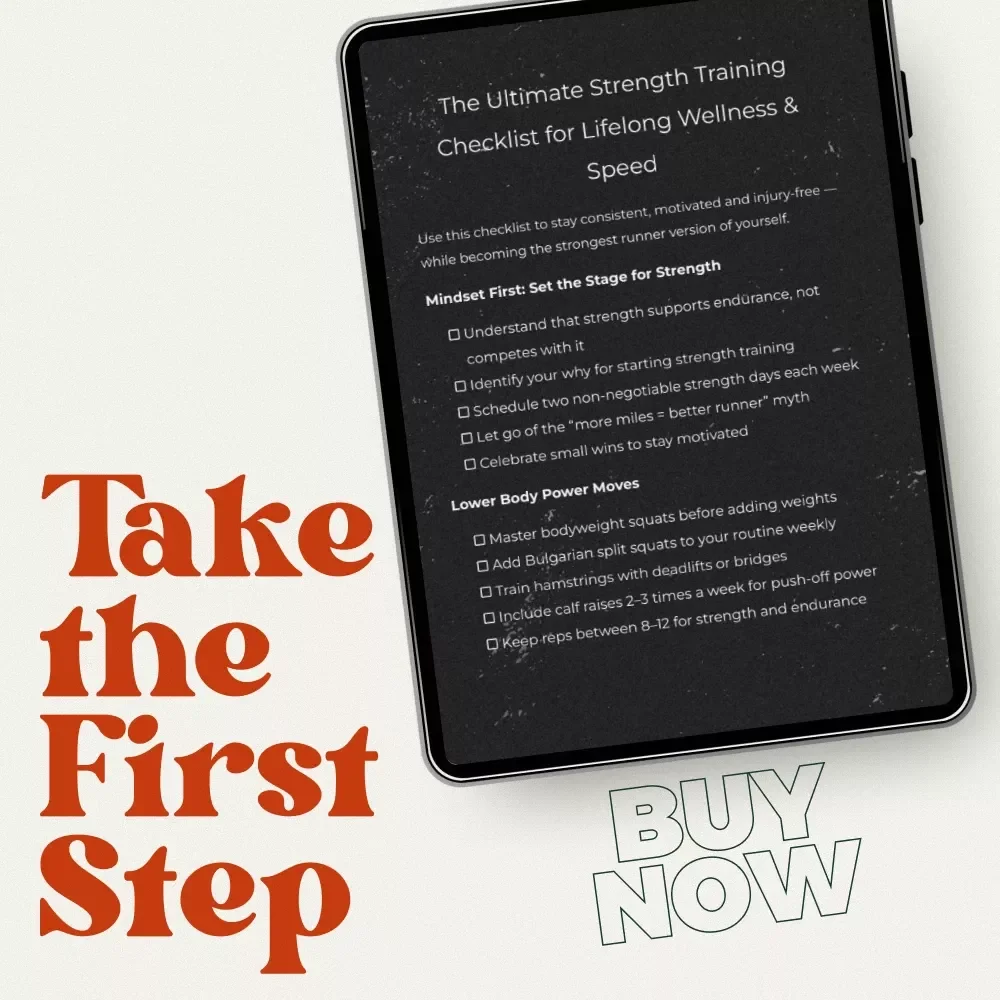 The Ultimate Strength Training Checklist for Lifelong Wellness & Speed | Digital Checklist for Strength Training Workouts for Runners, Build Power, Prevent Injury & Run Faster at Any Age