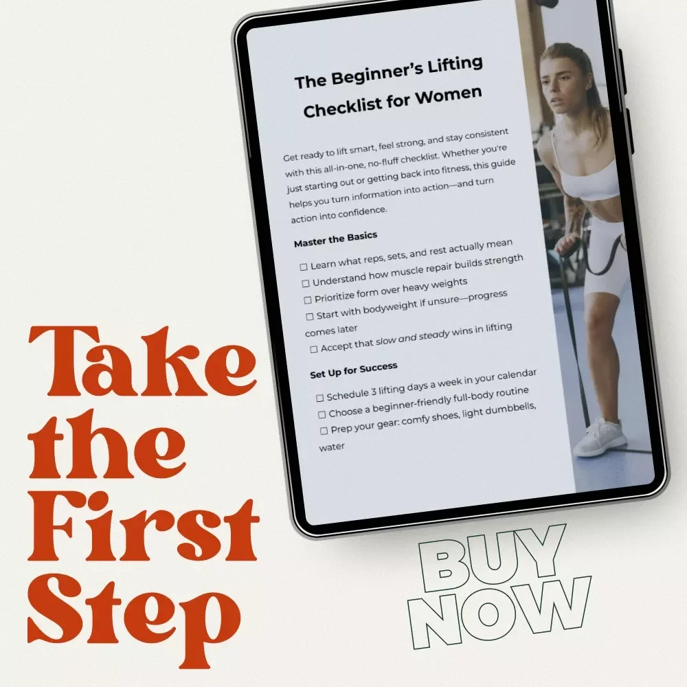 The Beginner’s Lifting Checklist for Women | Weight Lifting Routine for Beginners Female | Printable Strength Training Starter Guide