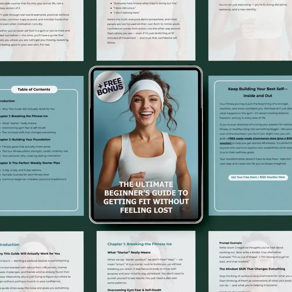 The Ultimate Beginner’s Guide to Getting Fit Without Feeling Lost – Step-by-Step Fitness eBook for Beginners | Build Confidence, Find the Best Starter Workout Routine & Create a Simple Weekly Plan