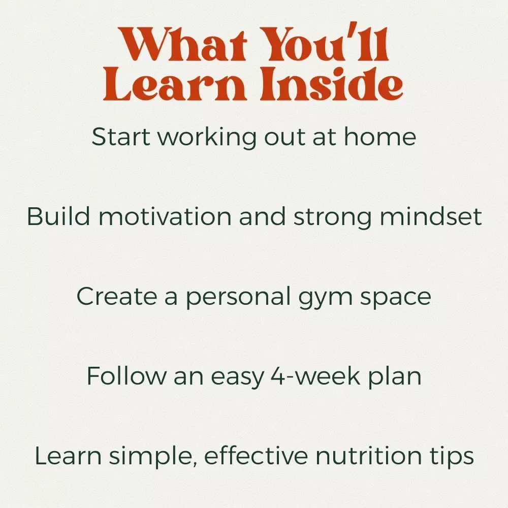 The No-Excuses Guide to Starting Your Workout Journey: A 4-Week Starter Workout Routine at Home