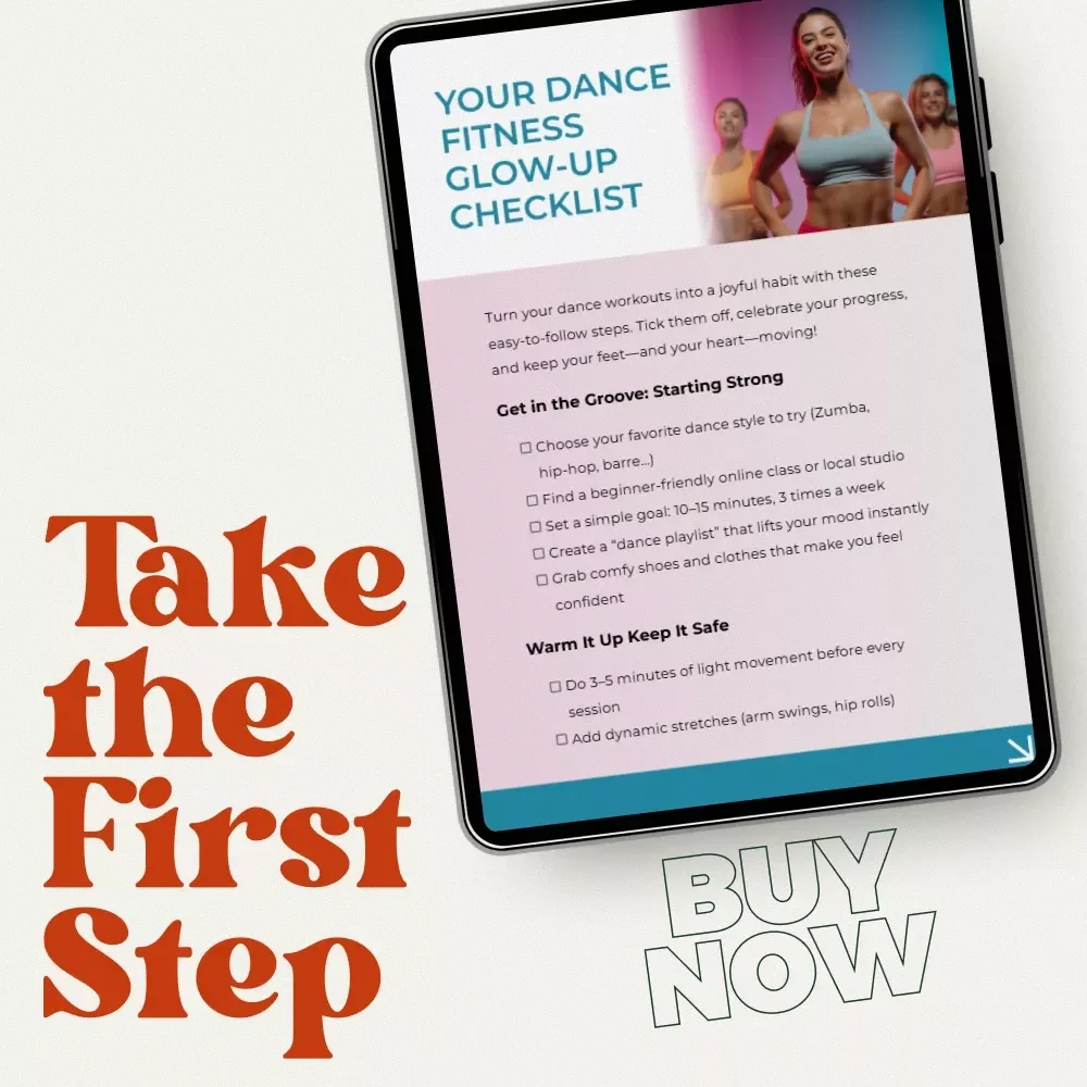Your Dance Fitness Glow-Up Checklist | Dance Workout Planner, Digital Checklist for Dance Exercise Classes & At-Home Motivation