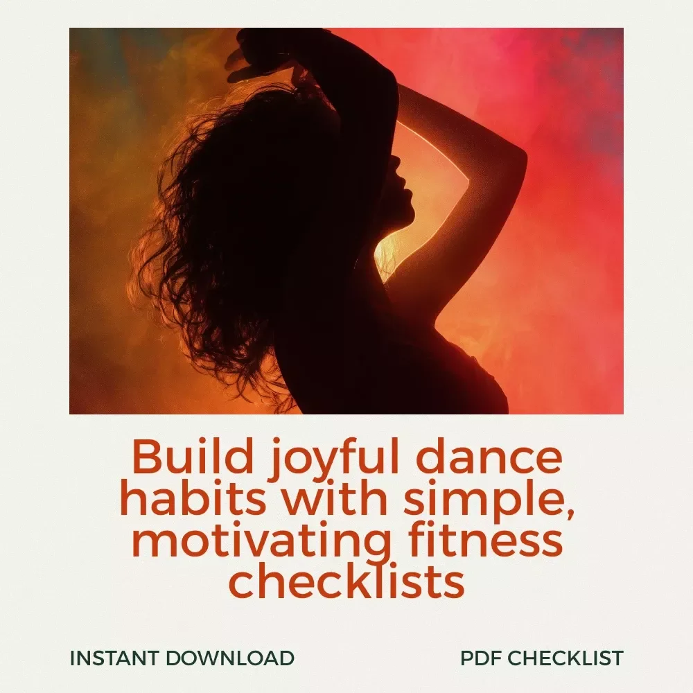 Your Dance Fitness Glow-Up Checklist | Dance Workout Planner, Digital Checklist for Dance Exercise Classes & At-Home Motivation