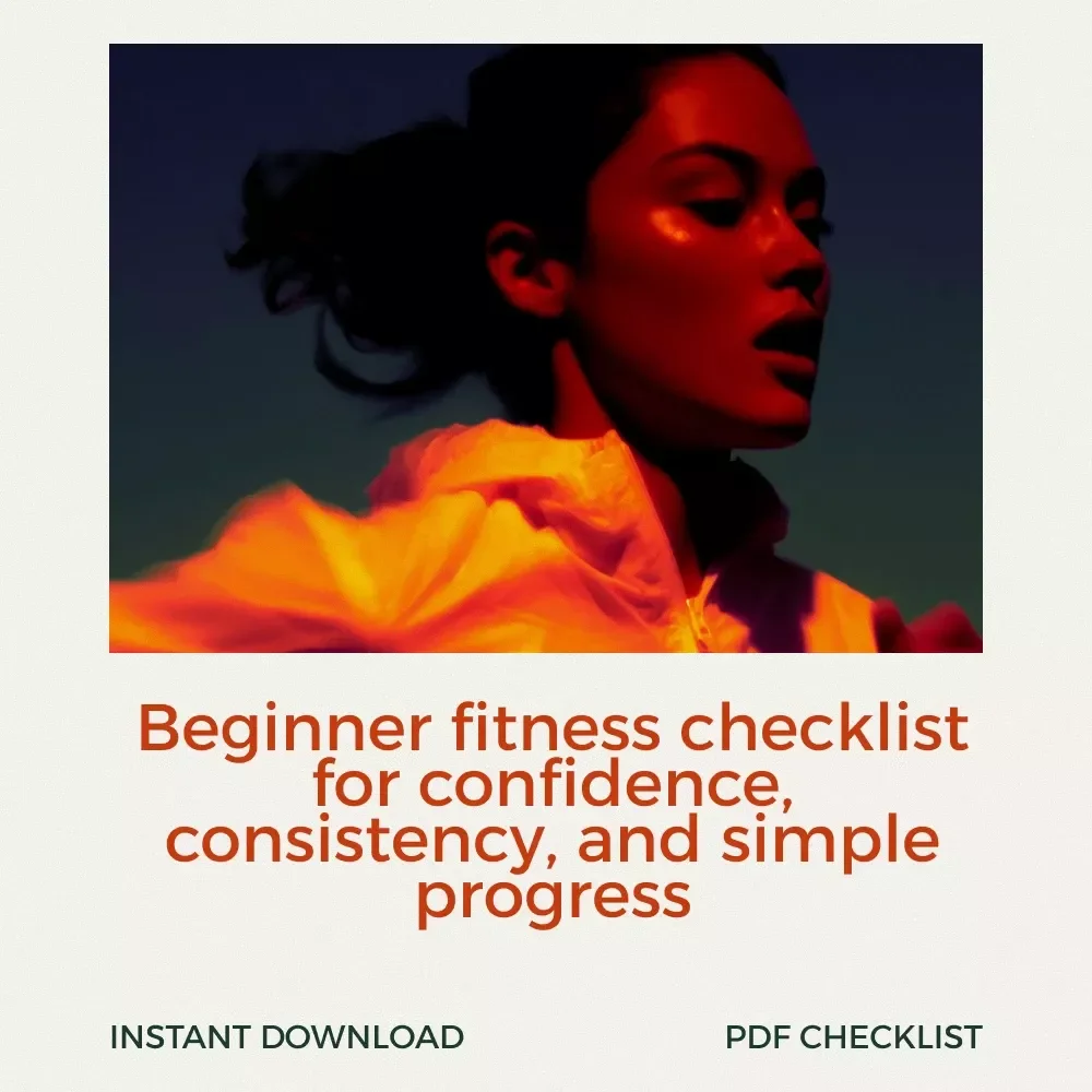 Fun & Fearless Beginner Fitness Checklist | Simple At-Home Workout Planner | How to Find the Right Workout Routine for Beginners | Printable Digital Download
