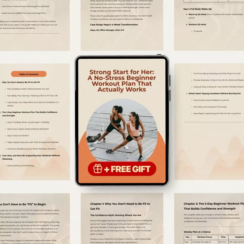 Strong Start for Her: A No-Stress Beginner Workout Plan That Actually Works | Beginner Fitness Guide for Women | How to Find the Right Workout Routine Without Overwhelm