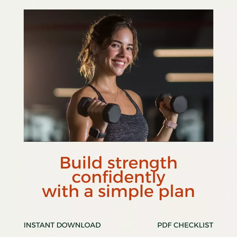 Stronger Every Day – Your Beginner Workout Checklist | Workout Routine for Beginners Female | Printable Fitness Planner for Confidence & Consistency