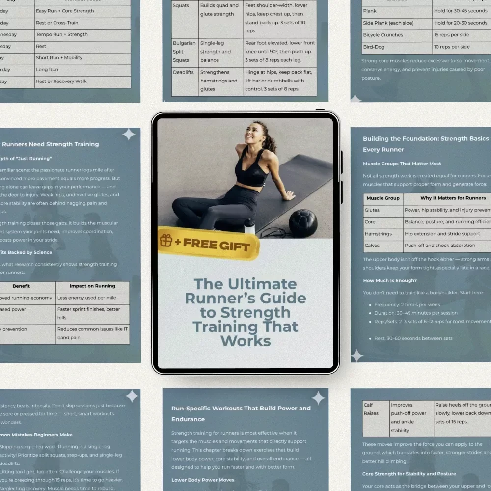 The Ultimate Runner’s Guide to Strength Training That Works | Strength Training Workouts for Runners | Digital Guide for Faster, Stronger, Injury-Free Running