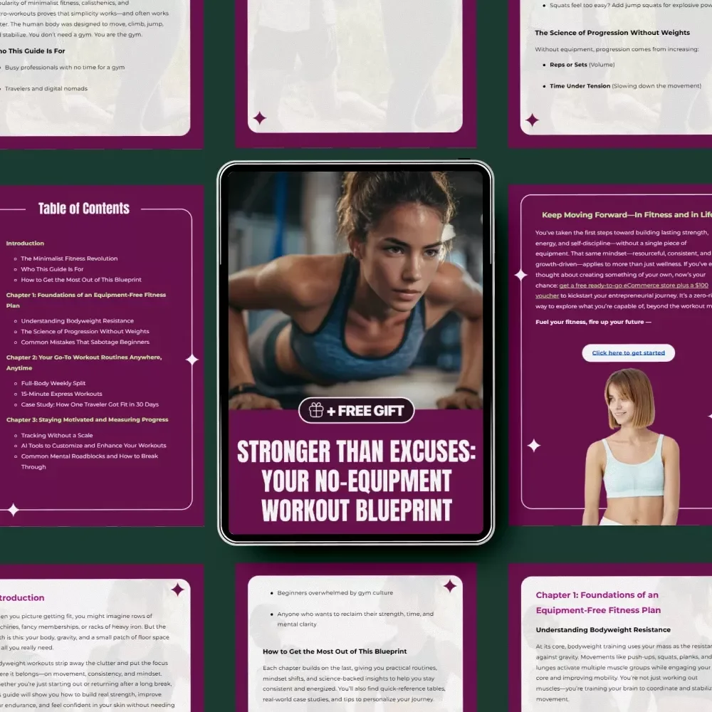 Stronger Than Excuses: Your No-Equipment Workout Blueprint – Minimalist Fitness Guide for a Workout Routine Without Equipment