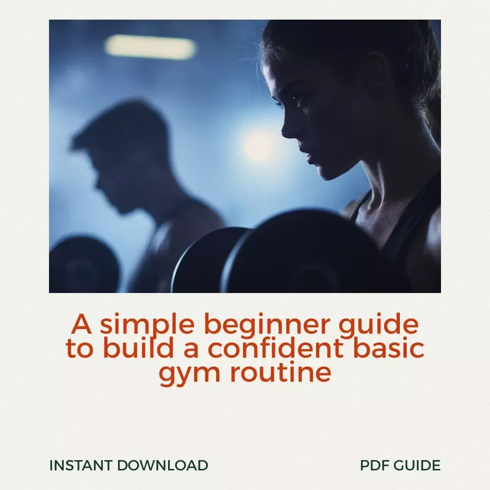 Stronger Starts Here — Your First Steps to a Basic Gym Routine | Beginner Fitness Guide & Gym Workout Planner