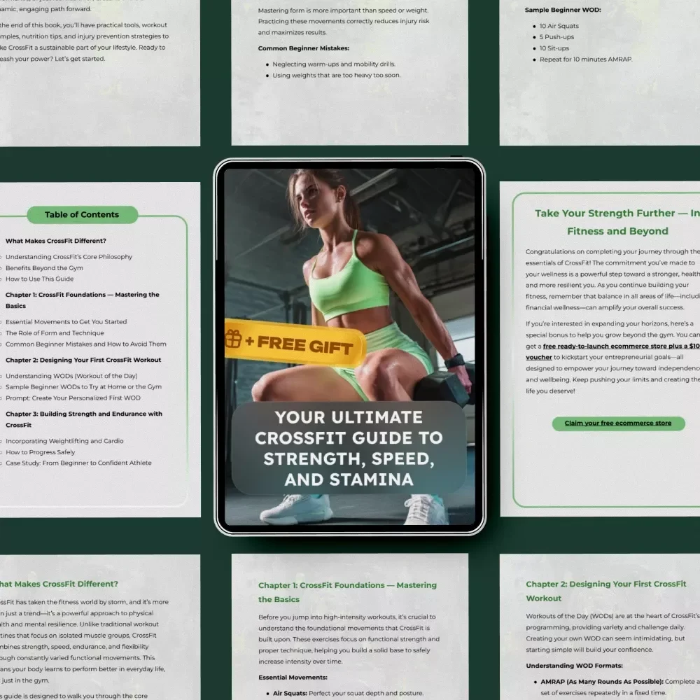 Your Ultimate CrossFit Guide to Strength, Speed, and Stamina — eBook for CrossFit Exercises, Beginner Workouts, Nutrition & Recovery