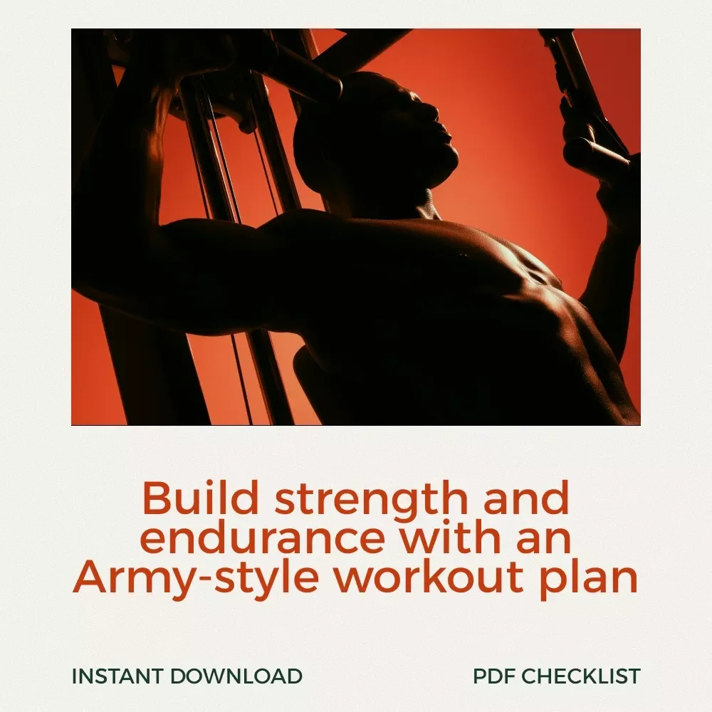 The Bootcamp Army Workout Checklist - Army Basic Training Workout Routine