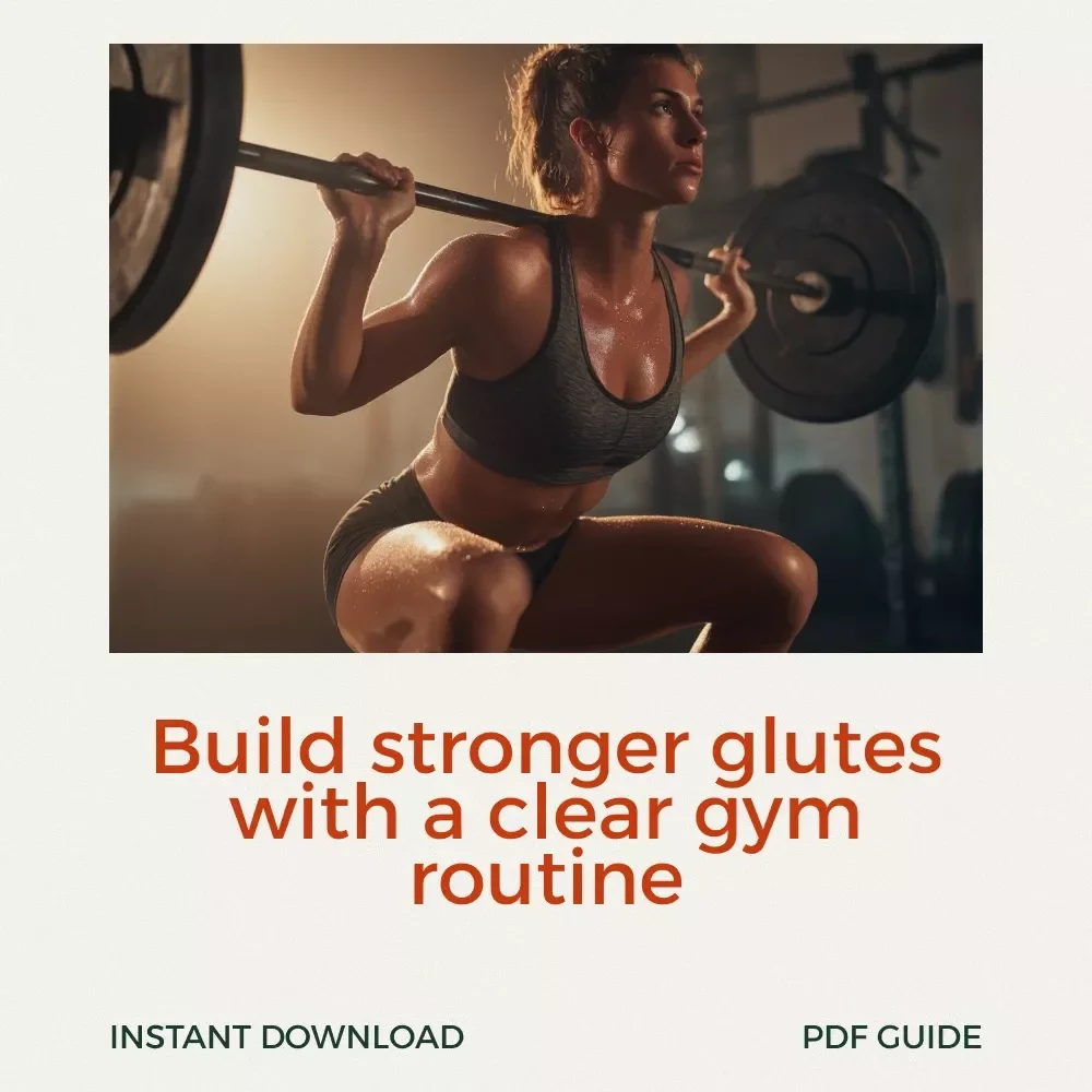 The Glute Gym Routine for Strength & Confidence | Glute Routine Gym eBook for Shape, Power & Results