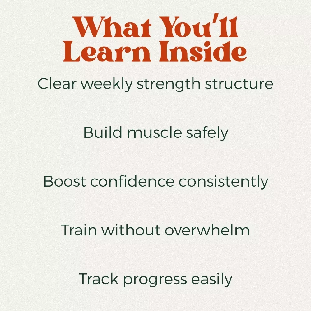 Stronger Every Week Plan to Build Muscle and Boost Confidence – Weekly Strength Training Routine Guide for Beginners & Busy Adults, Simple Muscle Building Plan, Confidence & Energy Boost Digital Download