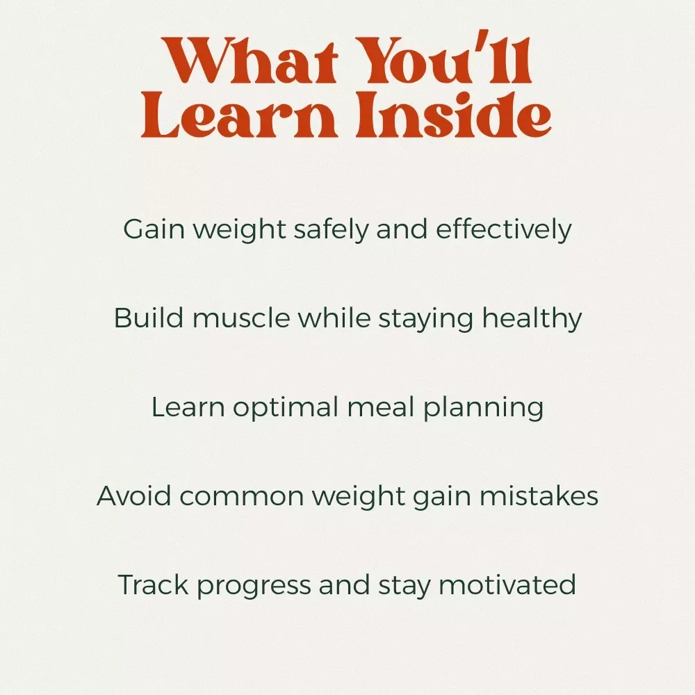 The Healthy Way to Gain Weight and Thrive: Ultimate Guide on How to Get Fat Healthy, Nutrition, Fitness, and Lifestyle Tips for Smart Weight Gain
