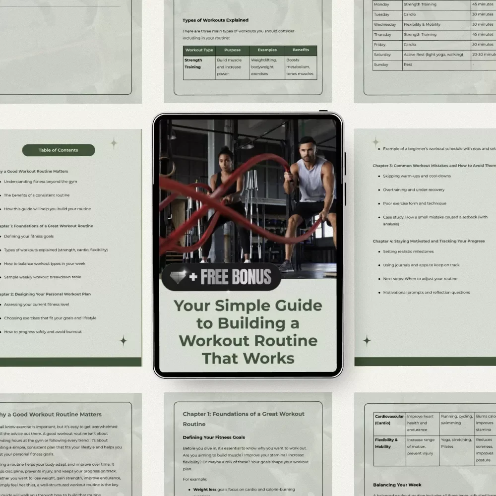 Your Simple Guide to Building a Workout Routine That Works: Craft Your Perfect Fitness Plan