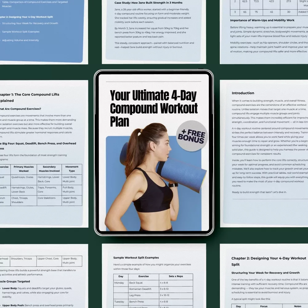 Your Ultimate 4-Day Compound Workout Plan: The Best 4 Day Compound Workout Routine for Strength and Results