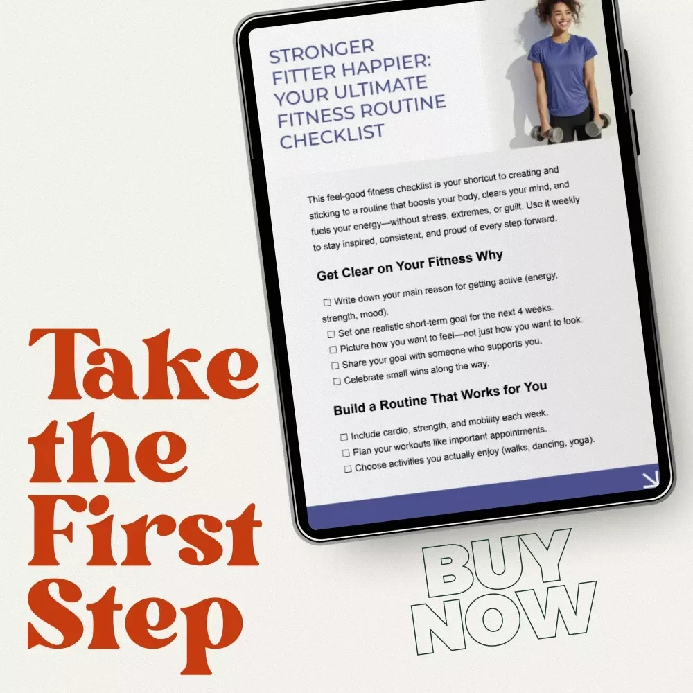 Stronger Fitter Happier: Your Ultimate Fitness Routine Checklist – Best Fitness Routine Planner & Weekly Guide