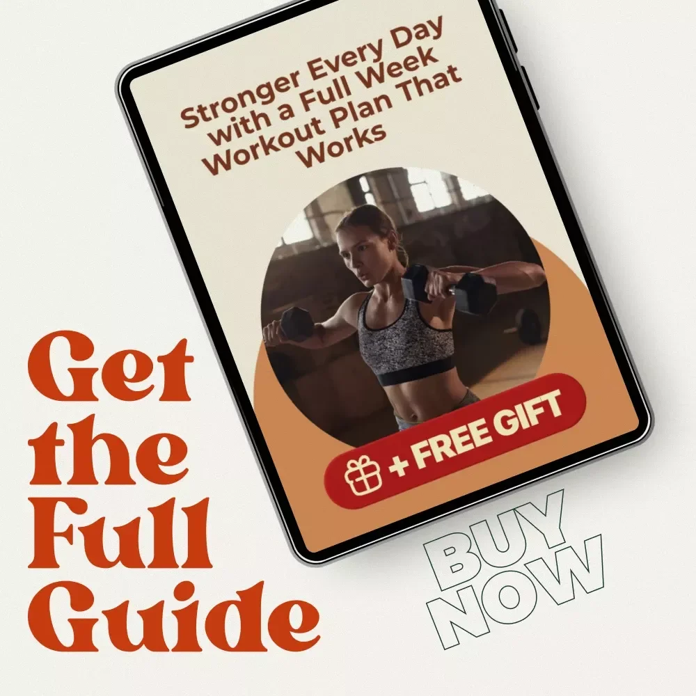 Stronger Every Day with a Full Week Workout Plan That Works | Digital Fitness Guide | full week workout routine for Strength, Cardio & Consistency