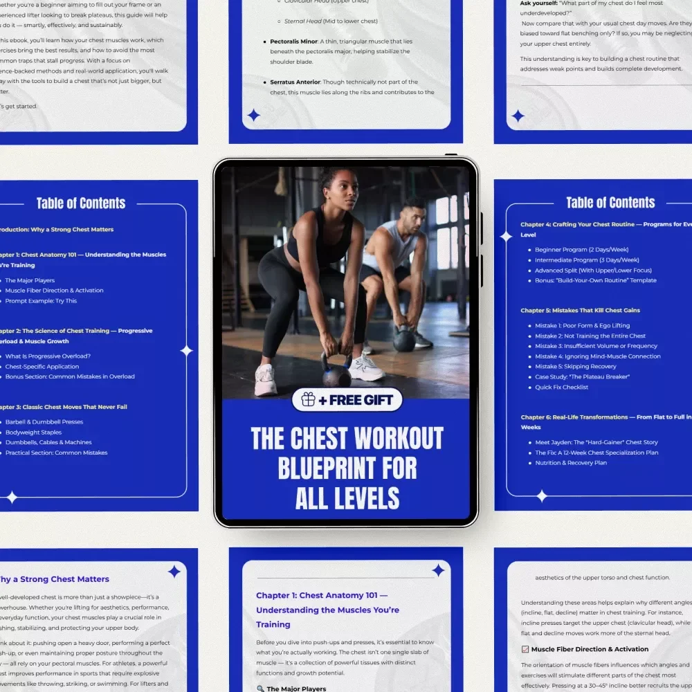The Chest Workout Blueprint for All Levels | Chest Workouts Routine eBook for Beginners to Advanced Lifters