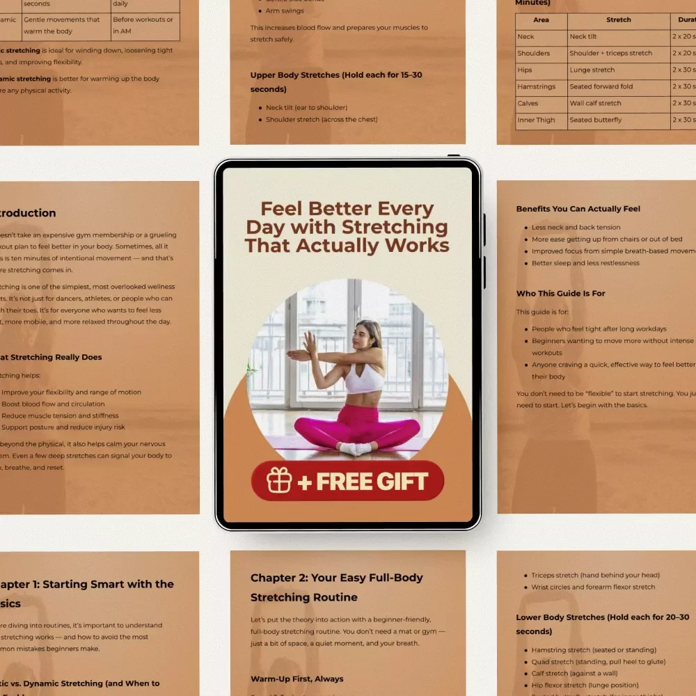 Feel Better Every Day with Stretching That Actually Works | Beginner Stretching Routine Checklist | Simple Daily Flexibility Guide for Busy Beginners