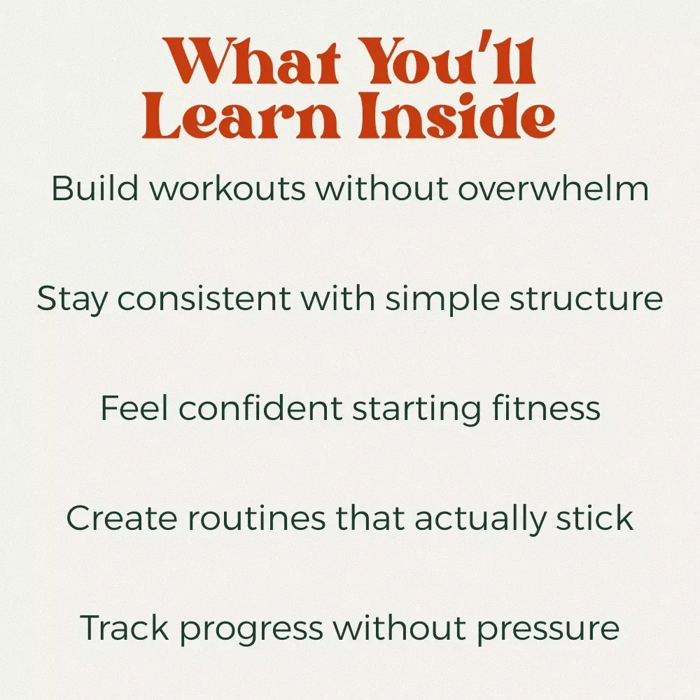 Fun & Fearless Beginner Fitness Checklist | Simple At-Home Workout Planner | How to Find the Right Workout Routine for Beginners | Printable Digital Download