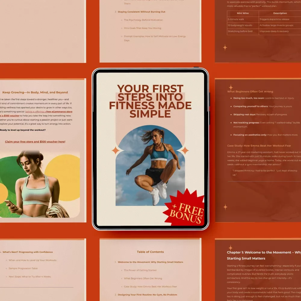 Your First Steps into Fitness Made Simple – Beginner-Friendly Workout Guide, At-Home Plan, Confidence-Building Beginners Exercise Routine