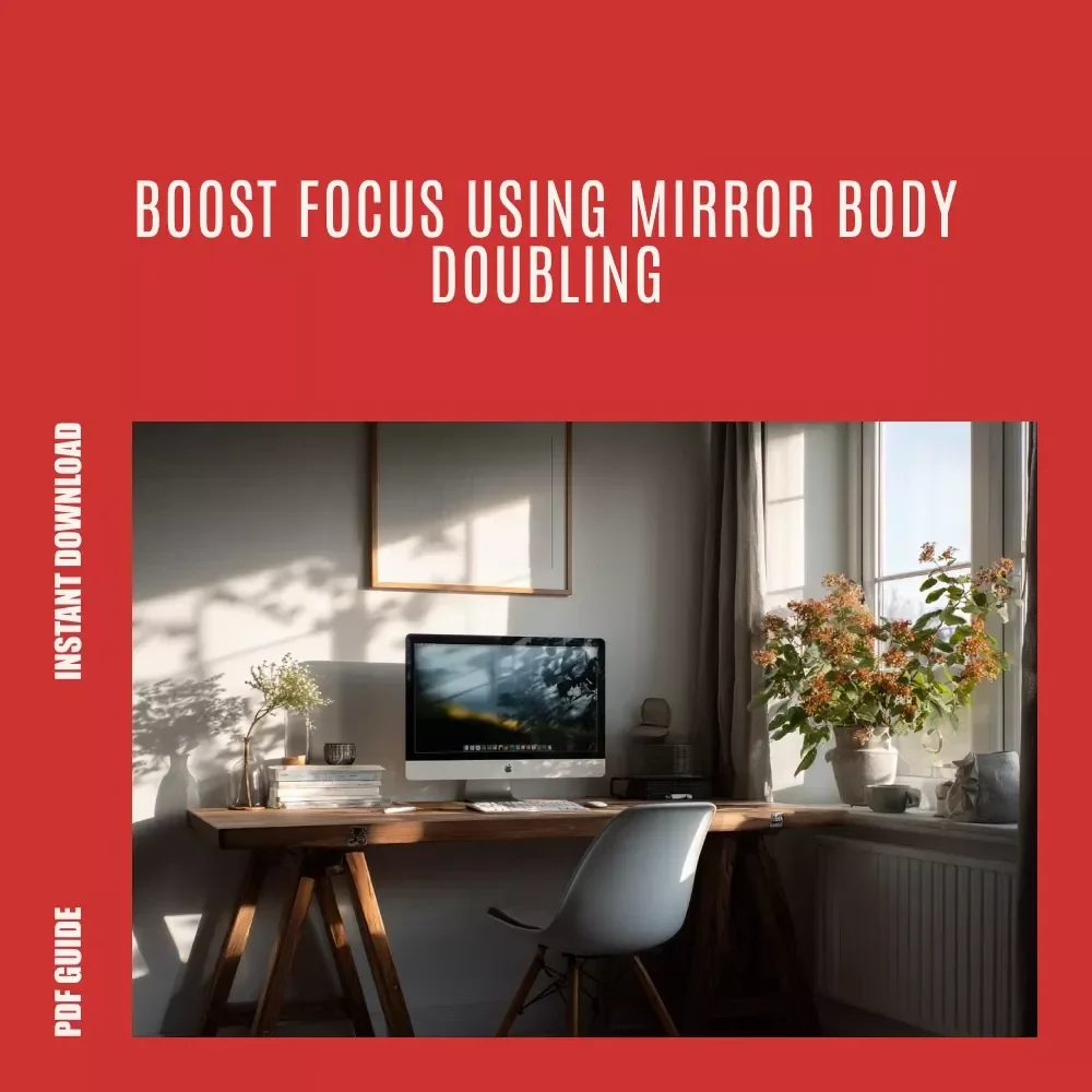 Mirror Motivation: How to Hack Productivity Using Your Reflection – Smart Focus Guide for how to use a mirror as a DIY body doubling trick