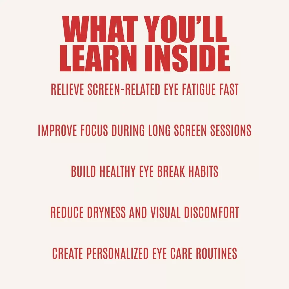 Refresh Your Eyes: Simple Exercises to Beat Digital Eye Strain | Digital Guide with Eye Exercises to Reduce Digital Eye Strain for Screen Users, Remote Workers & Students
