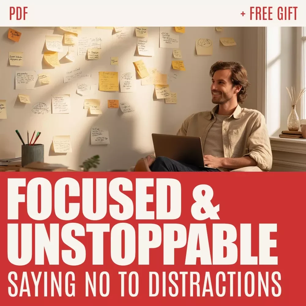 Focused & Unstoppable: A Simple Guide to Saying No to Distractions - eBook Download for Productivity and Focus