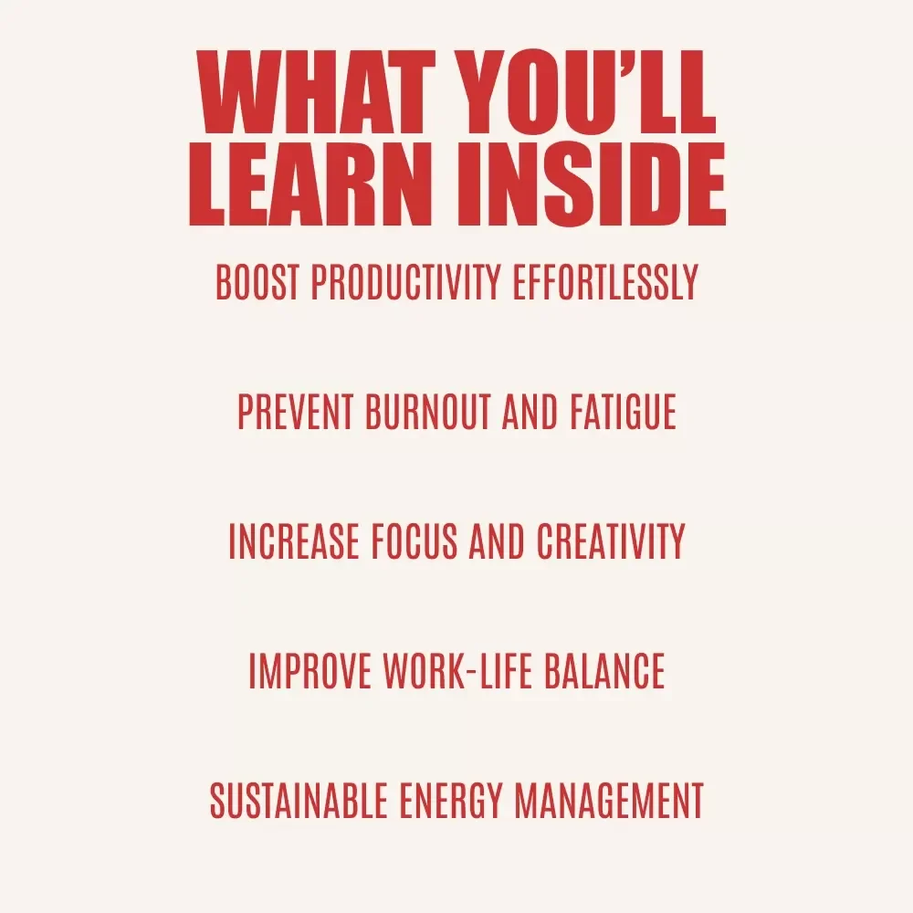 Flow Power: Mastering Your Energy Rhythms to Work Smarter, Not Harder - Guide to Align Work Around Energy Cycles