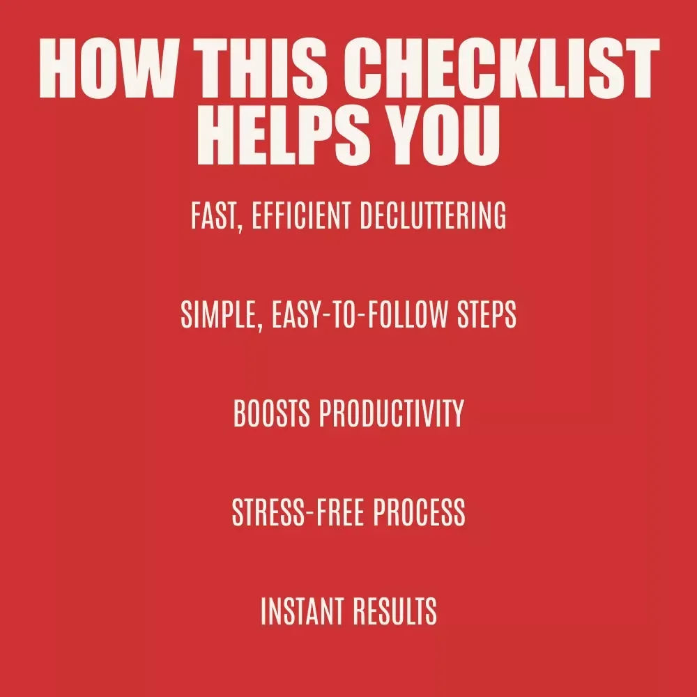 The Ultimate Pomodoro Declutter Checklist: Fast, Focused & Fun! How to Use Pomodoro to Declutter Fast