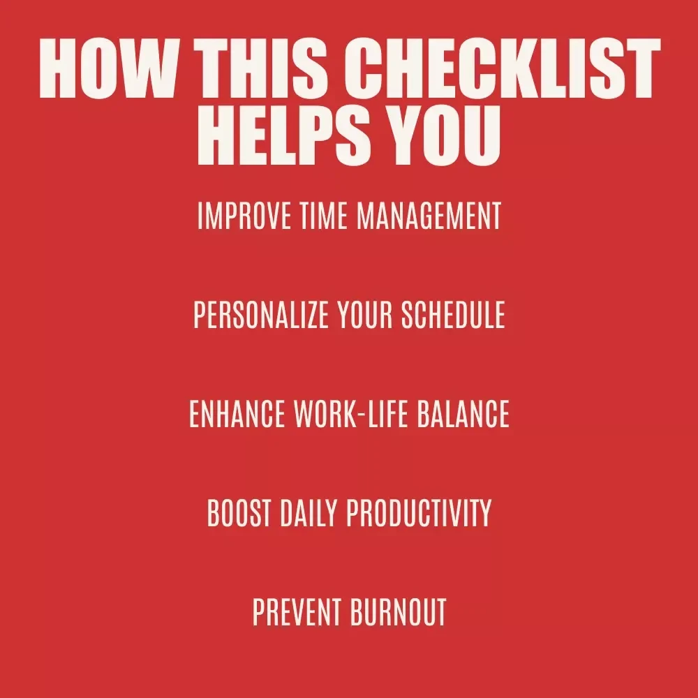 Your Ultimate Energy Flow Checklist: Work with Your Rhythm, Not Against It – Align Work Around Energy Rhythms for Peak Performance