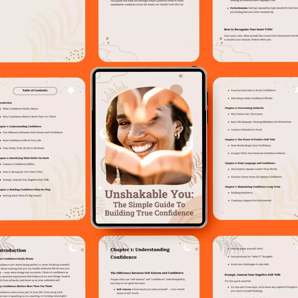 Unshakable You: The Simple Guide to Building True Confidence | Ebook for Building Confidence in Yourself | Personal Growth & Self-Belief Digital Download