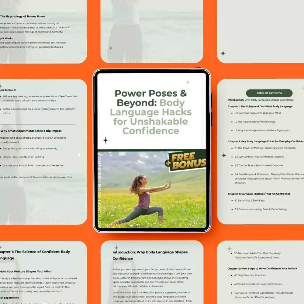 Power Poses & Beyond: Body Language Hacks for Unshakable Confidence - eBook & Digital Download Guide