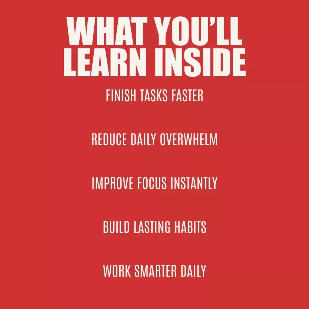 Less Time, More Done: Your Smart Guide to Productivity Hacks | Ebook on How to Be More Productive in Less Time | Work Smarter, Not Harder Digital Download