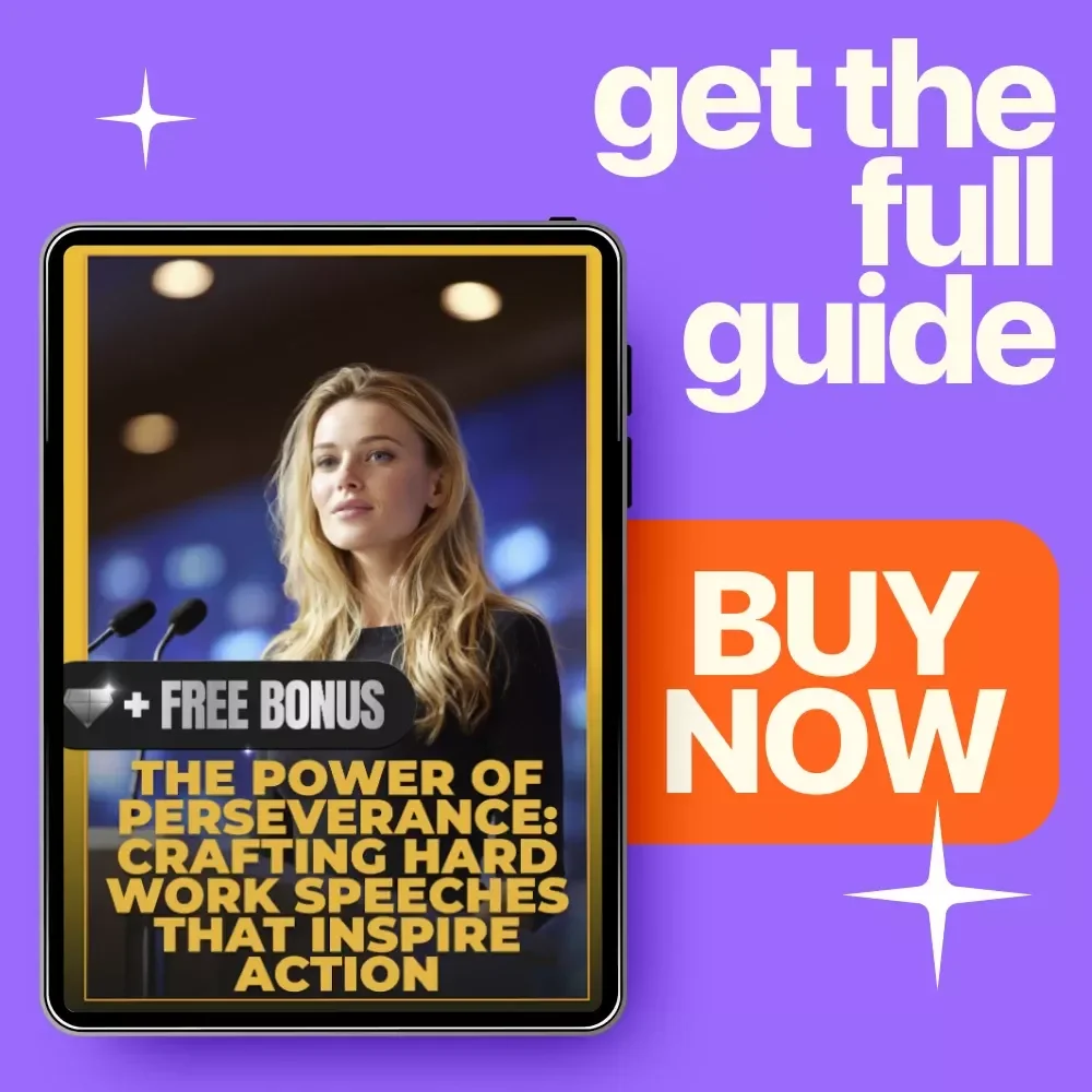 The Power of Perseverance: Crafting Hard Work Speeches That Inspire Action | Motivational Hard Work Speech eBook Guide