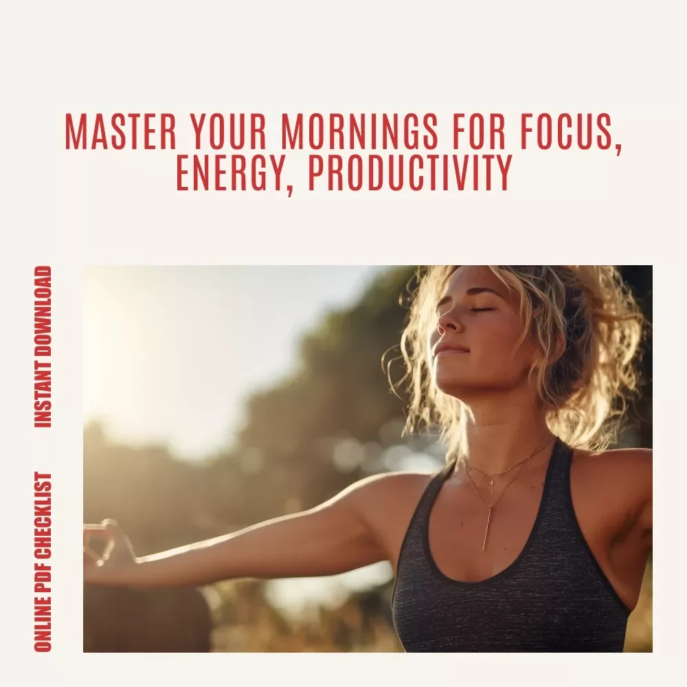 Morning Mastery Checklist: Start Your Day Focused & Fired Up - Daily Productivity Guide
